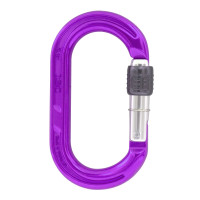 英國 ISC Aluminium Oval Karabiner_Screwgate 手動鎖鉤環O型 紫色